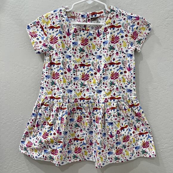 Tea Collection Bright Animals Short Sleeve Dress - Picture 1 of 8